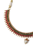 Antique Finish Kemp Jewellery Set Featuring Big Chandbali Earrings