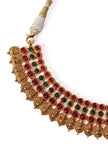 Big Studs In Premium High Gold Plated Temple Jewellery Set