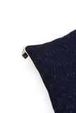 Set of 2: Amber Blue Ikat Cotton Cushion Covers