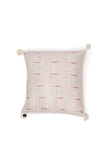 Set of 2: Ivory Beige Ikat Cotton Cushion Covers