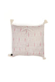 Set of 2: Ivory Beige Ikat Cotton Cushion Covers
