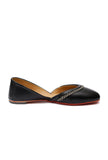Sukhi Black Cruelty-Free Leather Jutti
