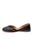 Sukhi Black Cruelty-Free Leather Jutti