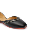 Sukhi Black Cruelty-Free Leather Jutti
