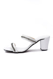 Snow White Chain Cruelty-Free Leather Heels