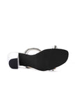 Snow White Chain Cruelty-Free Leather Heels