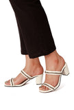 Snow White Chain Cruelty-Free Leather Heels