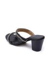 Charcoal Black Chain Cruelty-Free Leather Stealtoes