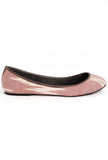 Pink and White Ikat Cruelty Free Leather Flat Ballerinas