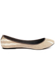 White and Beige Ikat Cruelty Free Leather Flat Ballerinas