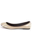 White and Beige Ikat Cruelty Free Leather Flat Ballerinas