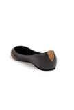Onyx Black Cruelty Free Leather Flat Ballerinas