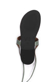 Olive Green Summer Tie Up Flats