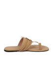Camel Brown Cruelty free Leather inspired Kolhapuri