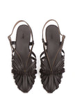 Espresso Twist Slingback Flats