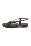 Espresso Twist Slingback Flats