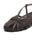 Espresso Twist Slingback Flats