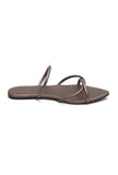 Luna Metallic Strap Flat Sandals