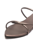 Luna Metallic Strap Flat Sandals