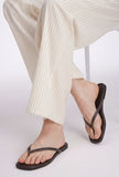 Espresso Cushioned Toe-Ring Flats