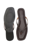 Espresso Cushioned Toe-Ring Flats