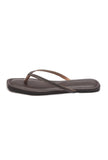 Espresso Cushioned Toe-Ring Flats