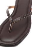 Espresso Cushioned Toe-Ring Flats