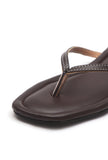 Espresso Cushioned Toe-Ring Flats