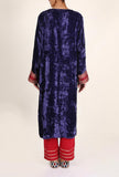 Royal Purple Gota Embroidered Chenille Phiran