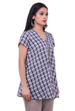 Grey Gamcha Cotton Top