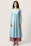 The Innocent Baby Blue Cotton Kurta