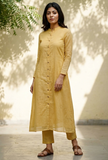 The Mischeivious Yellow Kota Kurta