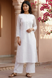 The Flawless White Kota Kurta