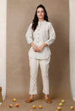 Off White Buttoned Cotton Shirt