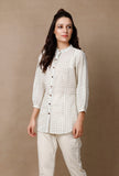 Off White Buttoned Cotton Shirt