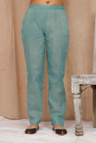 Green Sheer Organdy Pallazos