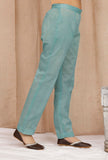 Green Sheer Organdy Pallazos