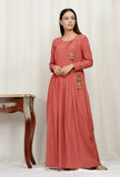 Organic Cotton Peach Angrakha