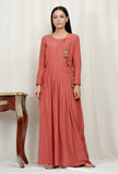 Organic Cotton Peach Angrakha