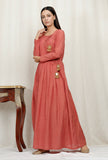 Organic Cotton Peach Angrakha