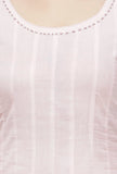 Set of 2 :Light Pink Cotton Anarkali Paired with Cotton Chooridar