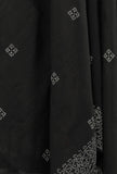 Black and White Buti Hand Block Printed Kota Dupatta