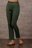 Sage Green Cashmilon Straight Pants