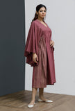 Plum Hand-Block Printed Caftan Dress