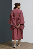 Plum Hand-Block Printed Caftan Dress