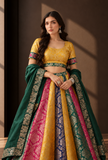 Set of 3 Multicolor Brocade Lehenga Choli with Dupatta – view 6