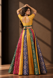 Set of 2 Multicolor Brocade Lehenga Choli Set – view 4