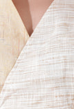 Blonde yellow and beige khadi overlapped blouse