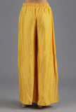 Honey Yellow Chanderi Flared Pant