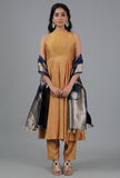 Indigo Blue Chanderi Brocade Dupatta